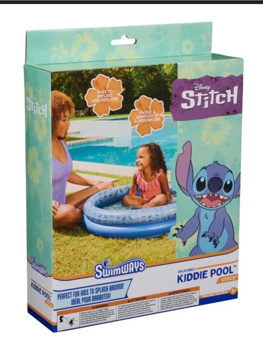 Stitches Blue and Purple Inflatable Kiddie Pool by Stitches